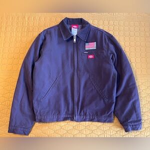 Vintage Dickies Blanket-Lined Canvas Jacket “Dark Brown” Men’s Medium